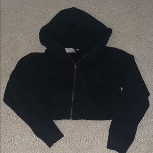 aritzia cropped hoodie